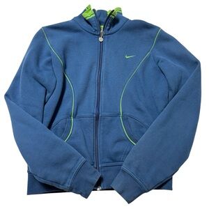Nike blue full zip sweatshirt